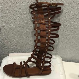 Madden Girl Brown Gladiator Sandals